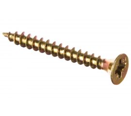 Универсальный саморез Tech-Krep 35х4,0 мм 200 шт желтый, коробка с окном 102244 