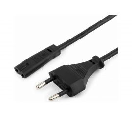 Кабель питания Cablexpert аудио/видео 1м CEE 7/16 - C7 VDE 2-pin 2х075 черный пакет PC-184-VDE-1M 