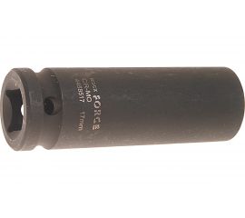 Головка торцевая 6-гранная ударная 17 мм, 1/2"", удлиненная L=80 мм ROCKFORCE RF-4458517 