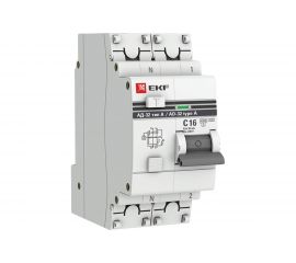 Дифференциальный автомат EKF АД-32, 1P+N, 16А/30мА, PROxima, SQ DA32-16-30-a-pro 