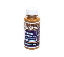 Универсальный колер Krafor № 4 бежевый 0.1 л 32152 