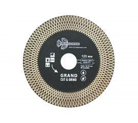 Диск алмазный отрезной Турбо серия Grand Cut & Grind 125х22.23 мм TRIO-DIAMOND GCG002 