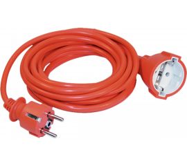 Шнур IEK УШ-01РВ оранжевый, с вилкой и розеткой, 2P+PE, 3х1,0, 5метров WUP10-05-K09-N 