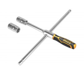 Крестовой баллонный гаечный ключ INGCO 17/19/21/23 мм. INDUSTRIAL HRCW40231 