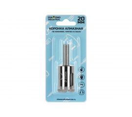 Коронка алмазная по керамике, плитке и стеклу 20 мм Diamond Industrial DIDCBC020 