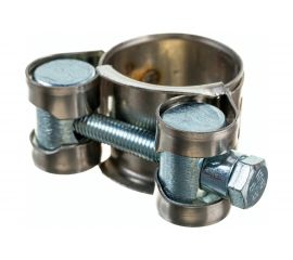 Силовой хомут Nord-Yada Д: 20-22 мм, Ш: 18 мм, Т: 0,6 мм, болт: М5х40, нерж. сталь 903114 