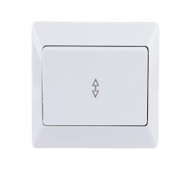 1 клавишный выключатель TDM Ильмень на 2 направления 10А белый SQ1823-0005 