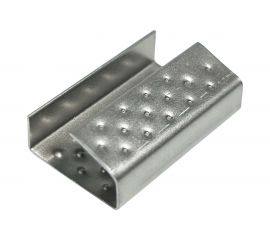 Скрепа Кордленд стальная, 15x27x0,5 мм, для ПП ленты 15 мм, 1000 шт. PP-16 KREP-00189 