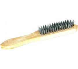 Щетка Атака №138 713303 с деревянной ручкой 3-х рядная 26592 