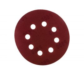 Круг шлифовальный перфорированный, 8 отверстий, 125 мм, P600, 5 шт Росомаха 438600 