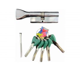 Цилиндровый механизм CRIT личинка замка V-238 45/35 Хп, ключ-вертушка, цвет хром полированный 03981 