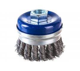 Кордщетка чашеобразная витая усиленная (65 мм; М14) ПРАКТИКА 032-485 