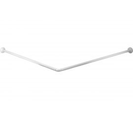 Карниз для ванной комнаты Vidage Г-образный, 90х90 см, цвет белый 1305011 