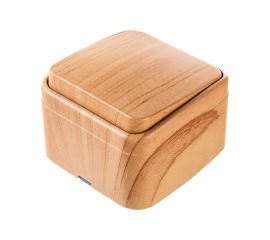 1-клавишный выключатель EKF Минск ОП 10А светлое дерево EGV10-021-30 