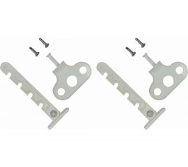 Оконный ограничитель для ПВХ Левша белый, 2 шт. У1-56402.Б 