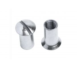 Гильзовая гайка Tech-Krep с полупотайной головкой и прямым шлицем М6 144182 