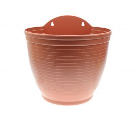 Настенное кашпо ФлораПласт Ассоль терракотовое, 20х16.5 см, 3.5 л, 5 шт. 000906 