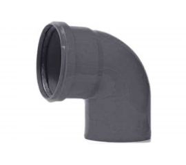 Отвод ООО МультиМирПласт 110x30 серый ОТВ ВК 110/30 