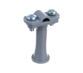 Держатель круглого проводника EZETEK 6-10мм серый, высота 59мм, пластик 91104 