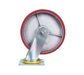 Большегрузное колесо с полиуретановой шинкой С-4102-DUS поворотное, без тормоза, г/п 800 кг EURO-LIFT 00018520 