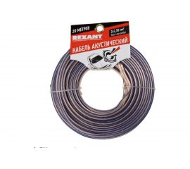 Акустический кабель REXANT 2х2,50кв.мм прозрачный BLUELINE 01-6208-3-20 