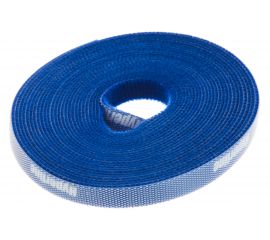 Лента (липучка) в рулоне Hyperline WASNR-5x9-BL ширина 9 мм, длина 5 м, синяя 401704 