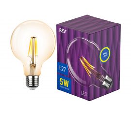 Светодиодная лампа REV VINTAGE Filament шар G95, E27, 5W, 2700K, DECO Premium, 32433 1 