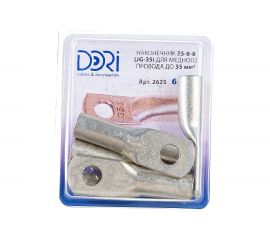 Наконечник медный луженый JG-35 25 мм2 6 шт DORI 2625 