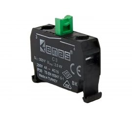 Блок-контакт Emas для пультов управленпия, 1НО, серия B, 250В AC, 4А C3BK 