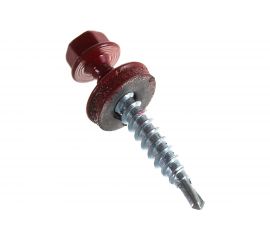 Кровельный саморез КРЕП-КОМП 4,8x35 RAL3003, красный рубин 250шт ск353003ф 