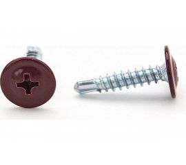 Саморезы с прессшайбой Госкреп 4,2х16мм красные RAL3005 35 шт., подвес 1-0017320 