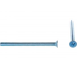 Винт Tech-Krep DIN965 с потайной головкой, оцинкованный М6х80 4 шт - пакет 103006 