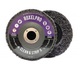 Круг зачистной на оправке пурпурный ROXPRO Clean&Strip II (125х13х22 мм) RoxelPro 123544 