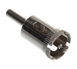 Коронка с центрирующим сверлом по стеклу и керамике (22х55 мм) Vertextools 336-22-55 