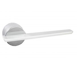 Дверные ручки VAL DE FIORI ВИЕСТЕ супер белый/хром блест. 2 шт INDH 714-21 SW/CP 