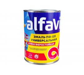 Эмаль KRAFOR Альфа ПФ-115 белая матовая 0,9 кг 6 206157 