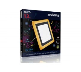 Встраиваемый светильник Smartbuy LED квадрат с подсветкой DLB 13w, 6500K+O, IP20 SBLSq-DLB-13-65K-O 