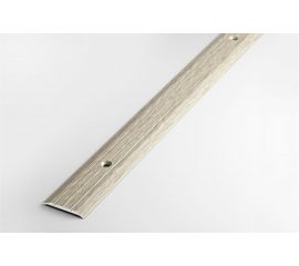 Порог прямой алюминиевый (25 мм; 0.9 м; декоративный; дуб беленый) Лука 00000001461 