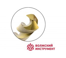 Сверло ц/х средняя серия с покрытием нитридом титана (7 мм; Р6М5-TiN; А) Волжский Инструмент 161759 