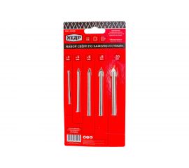 Сверла по кафелю и стеклу набор 5 шт. Кедр 51298 