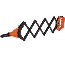 Заклепочник Harden 800 мм, гармошка, усиленный, CR-MO, заклепки 3,2-4,0-4,8-6,4 мм 610114 