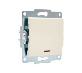 Выключатель с подсветкой LEZARD KARINA крем 707-0388-111 