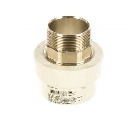 Комбинированная муфта под ключ PRO AQUA PP-R НР белая d-63 мм 2" PA23524Pb 