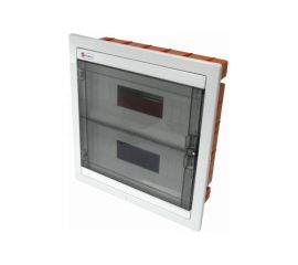 Шкаф скрытой установки на 24 автомата Экопласт 345х325х90мм 46024 