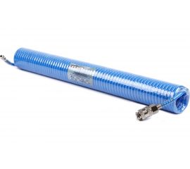 Шланг воздушный полиуретановый, спиральный 5x8 мм, 12 м KraftWell KRW-HC050812 