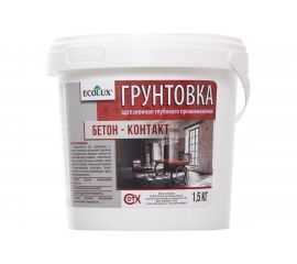 Грунтовка Бетон-Контакт ECOLUX 1.5 кг 4607133681791 