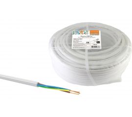 Провод TDM ПВСмб 3х1,5 100м, белый Народный SQ0118-0907 