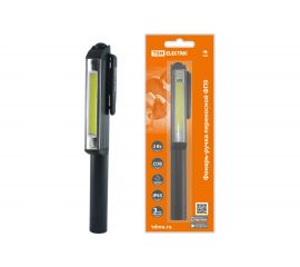 Переносной светодиодный фонарь-ручка TDM ФП9, 3 Вт COB, 200 лм, 3хААА, магн., SQ0350-0099 