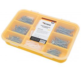 Набор саморезов и дюбелей kranz 260 шт. KR-01-3101-01 