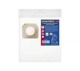 Мешки ПРАКТИКА 30 л, синтетич., 2 шт для пылесосов DEWALT, HILTI, HUSQVARNA, KARCHER, СОЮЗ, STURM 798-782 